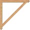 Ekena Millwork Traditional Arts and Crafts Smooth Bracket w/ Offset Brace, Western Red Cedar, 5 1/2"W x 48"D x 48"H BKT0604X48X48TRA03SWR - alternate 4